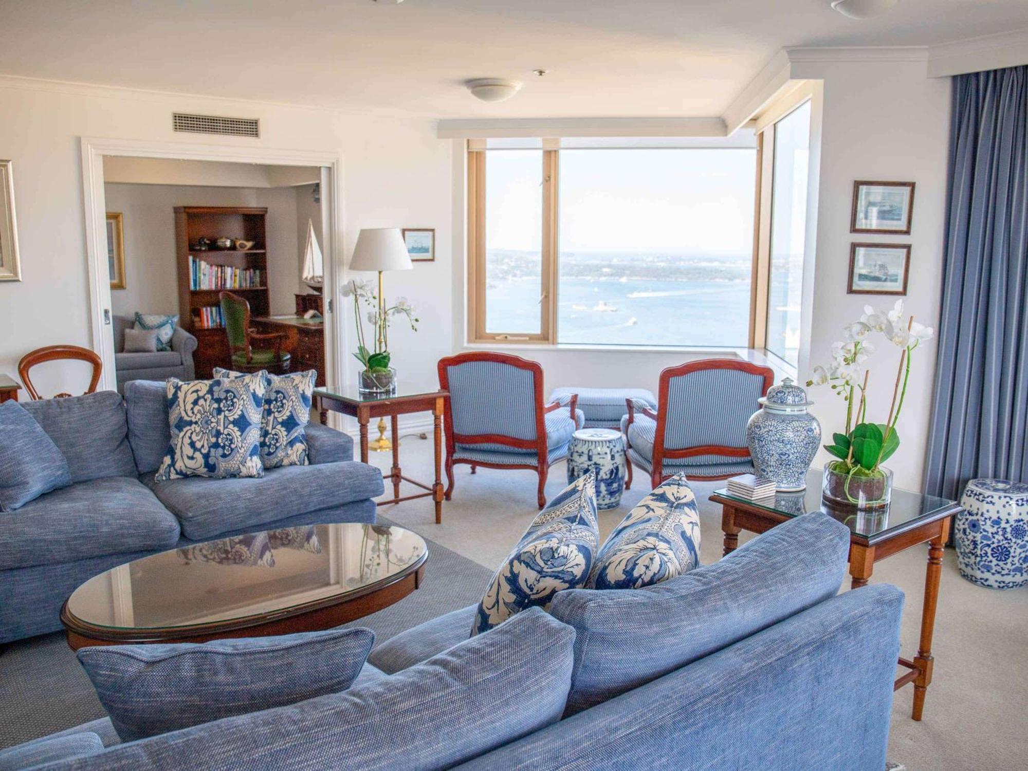 เดอะ เซเบล คีย์ เวสต์สวีท ซิดนีย์ Hotel ภายนอก รูปภาพ The living room of the presidential suite